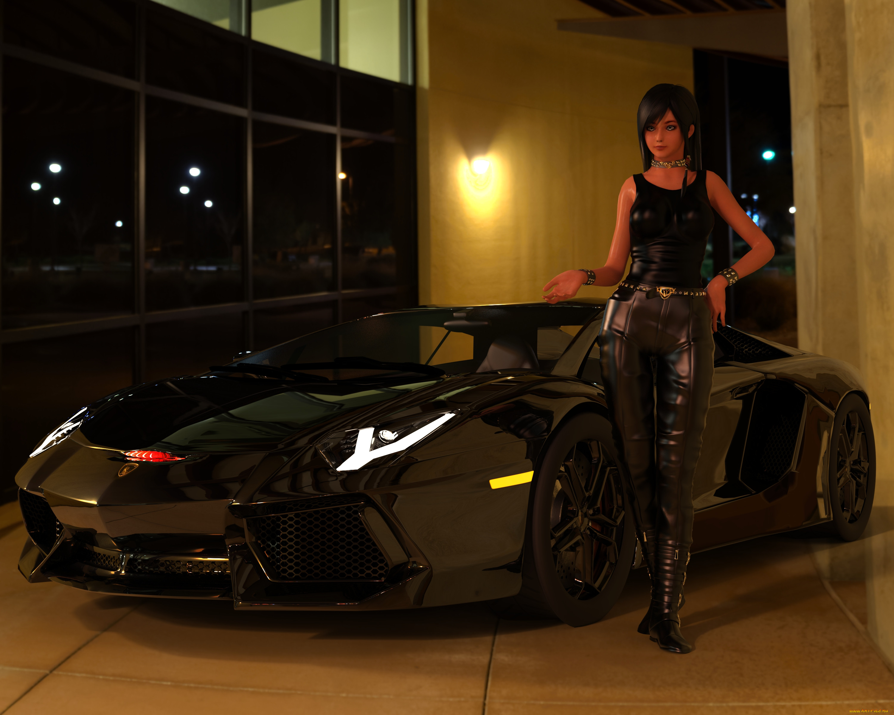 , 3d car&girl, , , , 